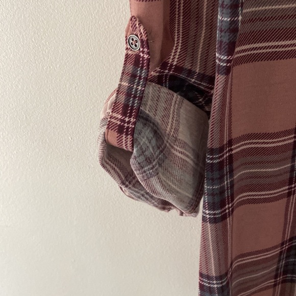 NWT Como Vintage Plaid Button Up Top Size Small - Picture 5 of 10